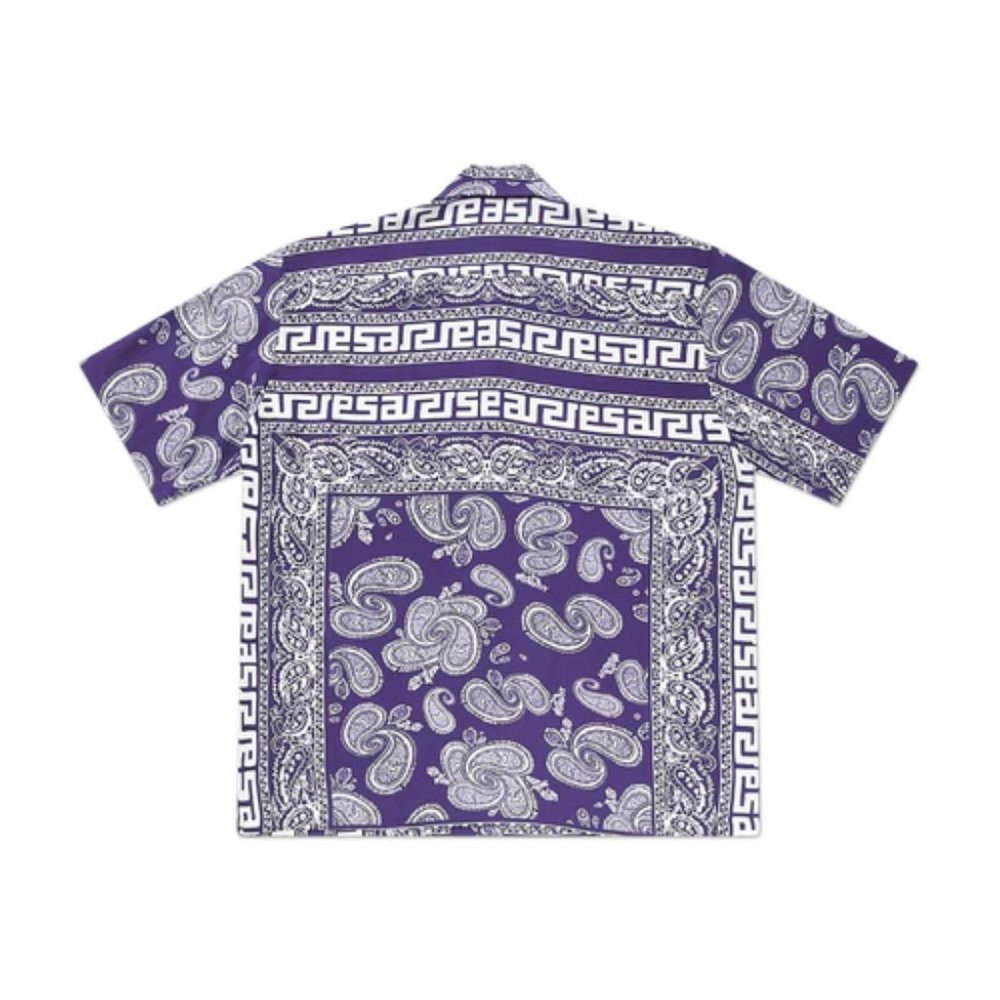 Aries Bandana Print Hawaiian Shortsleeve Shirt - Navy - Picture 5 of 8